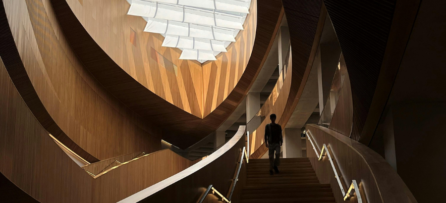 Staircase at Calgary Library}