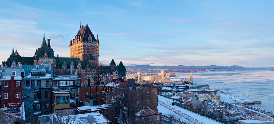 Quebec covered in snow