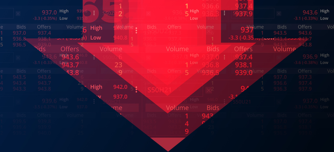 A large red arrow pointing downward.