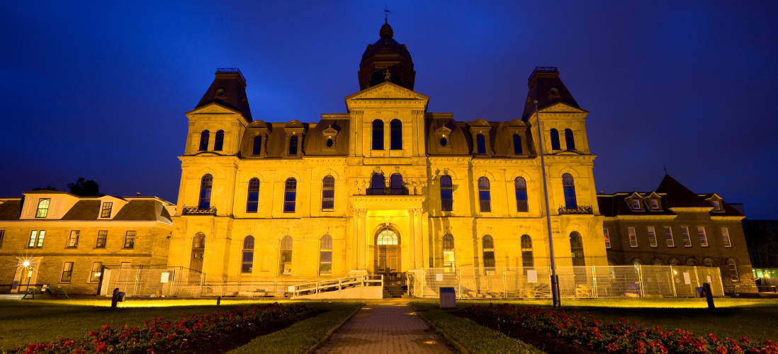 New Brunswick's legislative building in Frederiction