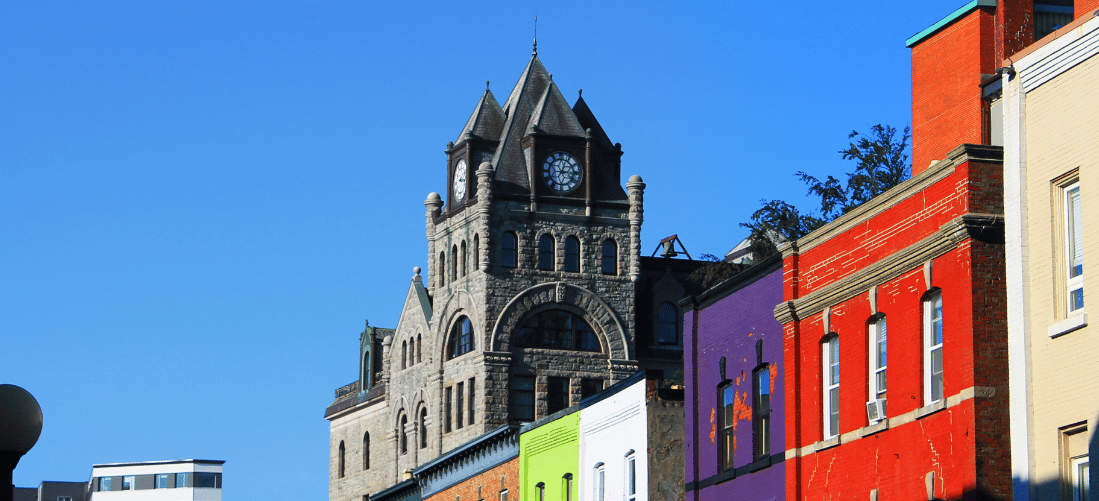 A street view in St. John's, Newfoundland